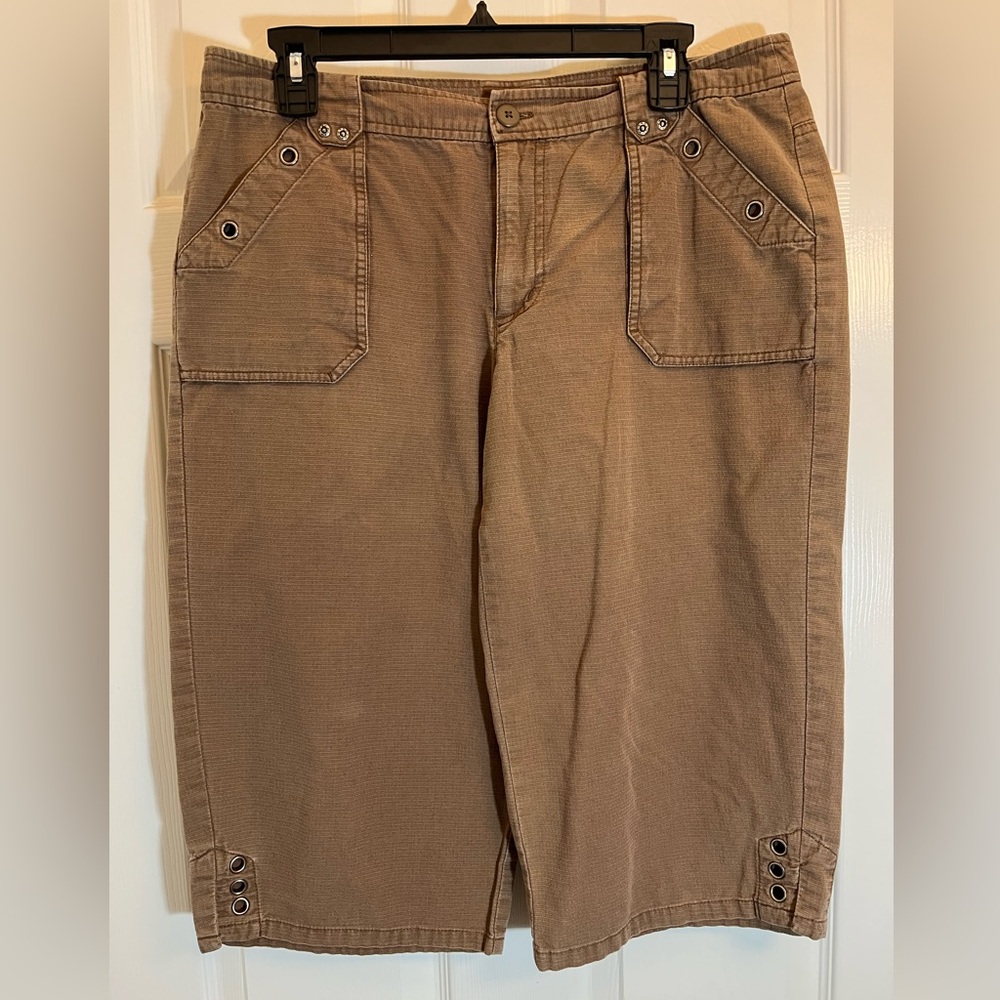 Allison Brittney Tan Bermuda Shorts Size 12